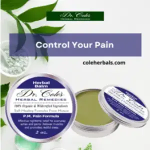 Pain relief cream from Dr. Cole Herbals. 