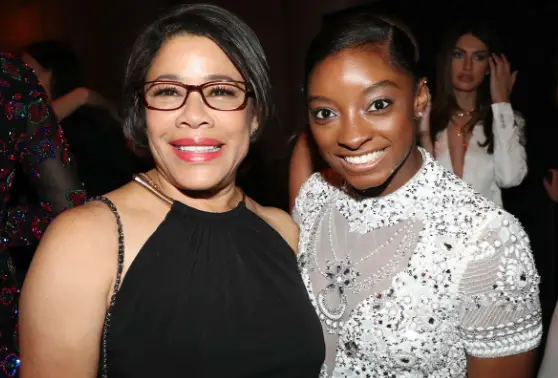 Simone Biles and her mother Nessie.